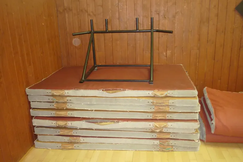 Karate practice at an Okinawan dojo