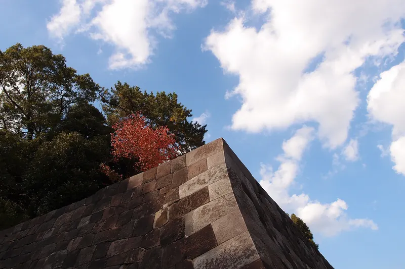 Landscaped grounds of the Imperial Palace East Gardens in Tokyo