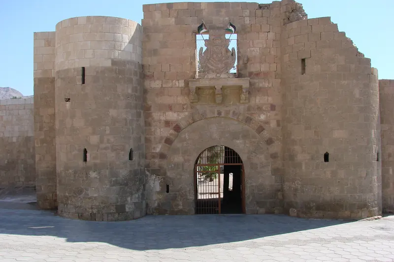 The Mamluk fort at Aqaba beside the Red Sea