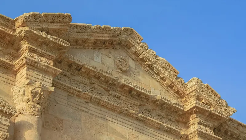 The Arch of Hadrian at the southern entrance to Jerash