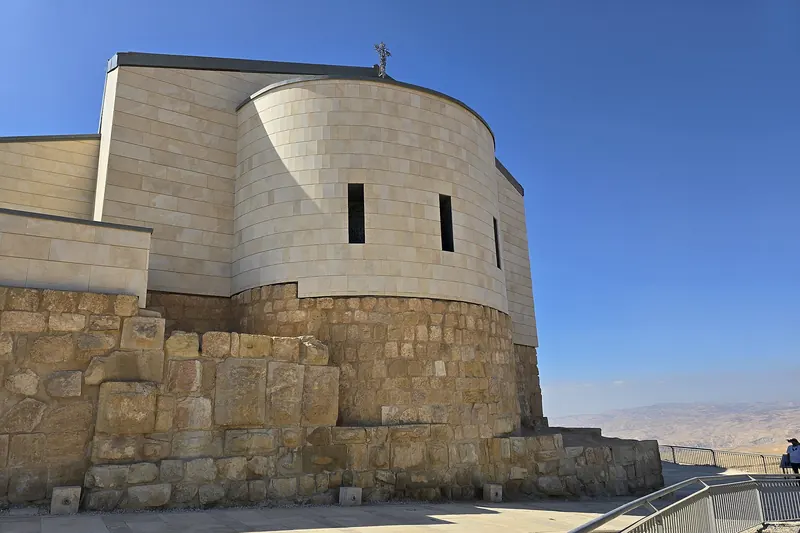 The Franciscan memorial of Moses on the summit of Mount Nebo