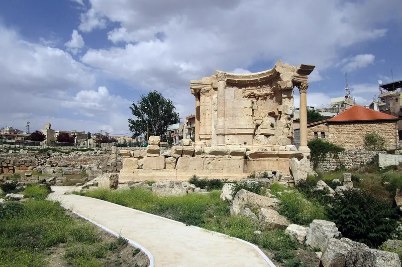 The small round Temple of Venus at Baalbek