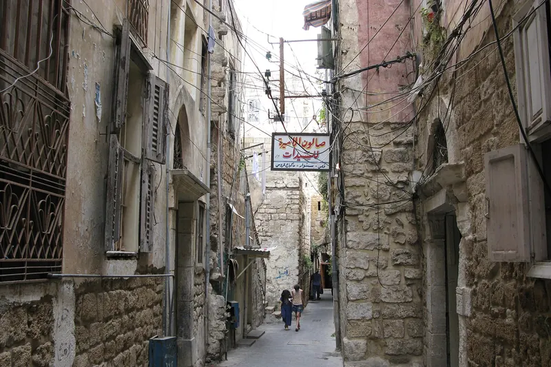 A narrow lane in the old souk of Sidon
