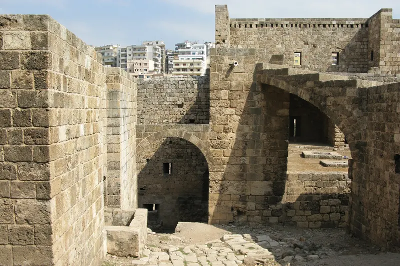 The walls and towers of the Citadel of Tripoli