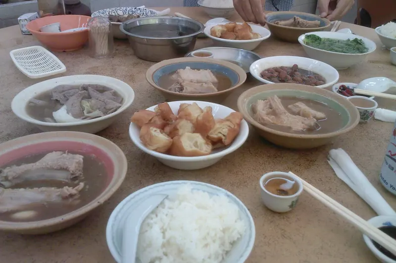 Bak kut teh, a herbal pork rib soup