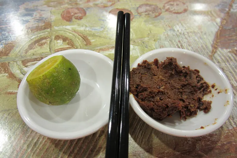 Sarawak laksa, a local noodle soup