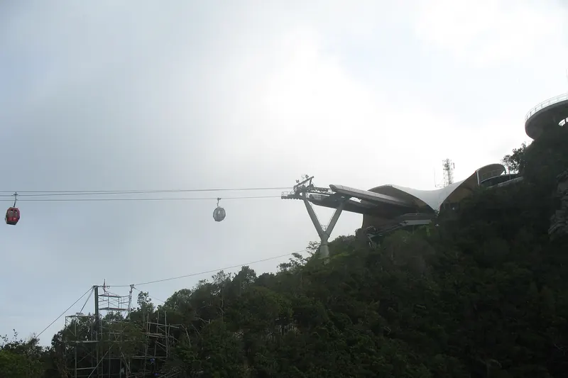 The Langkawi Sky Bridge and cable car top station