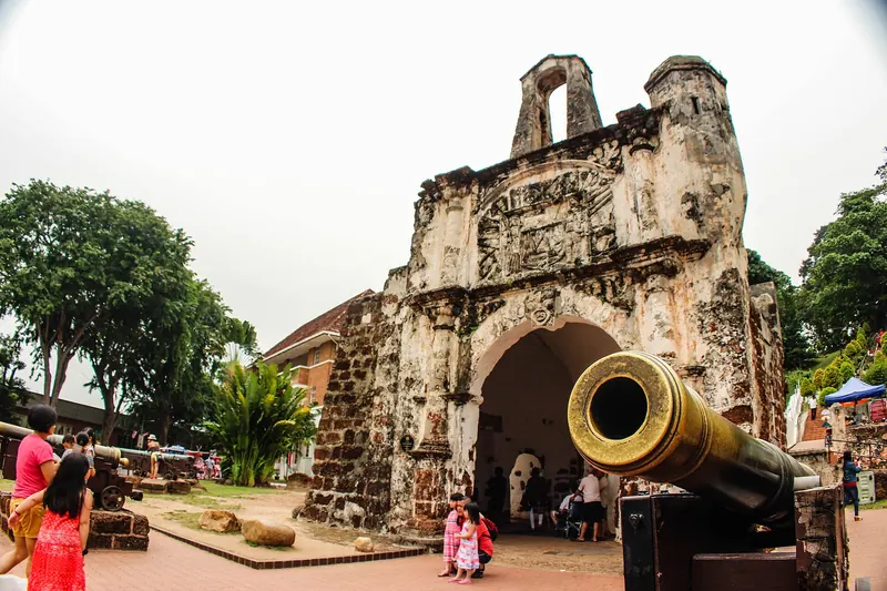 A Famosa, the remains of a Portuguese fortress in Malacca