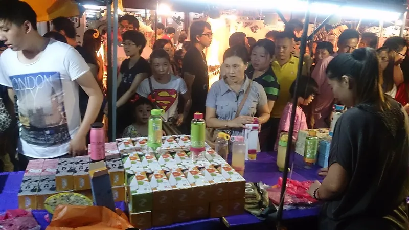 Jonker Street's weekend night market in Malacca