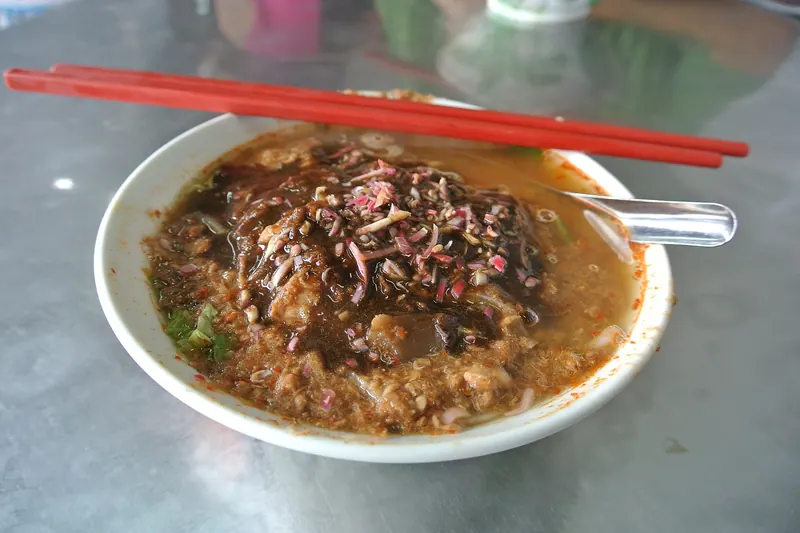 Assam laksa, a sour, spicy noodle soup from Penang