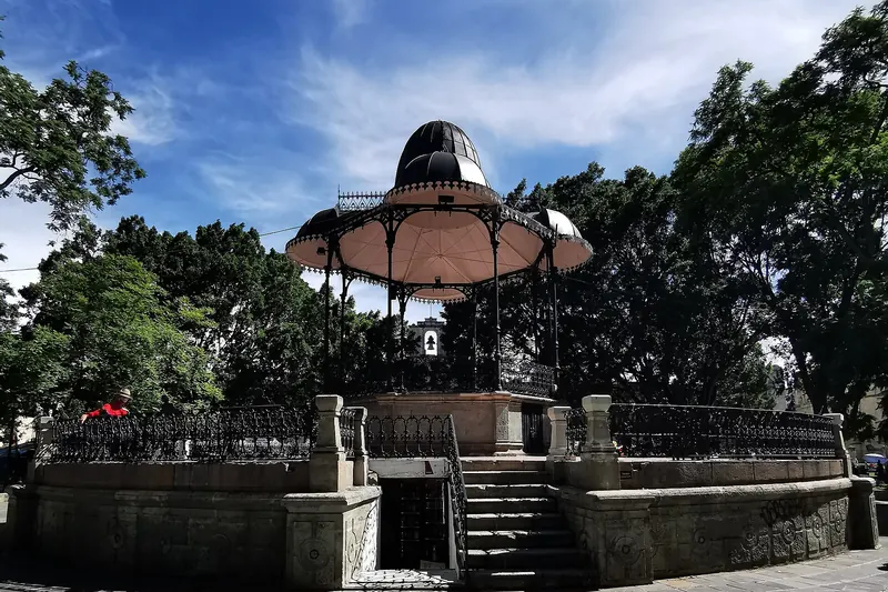 The kiosk in the Zócalo of Oaxaca City