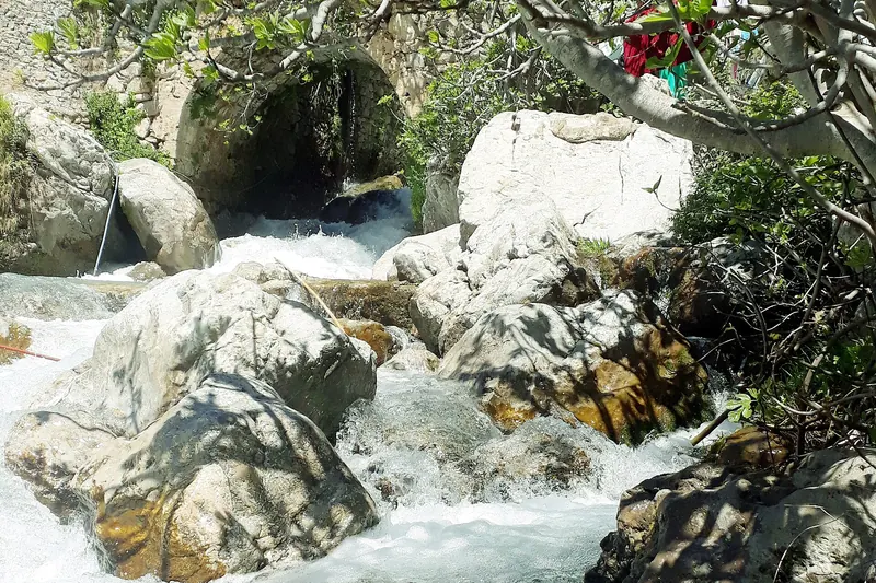 The stream and waterfall at Ras El Maa on the edge of Chefchaouen