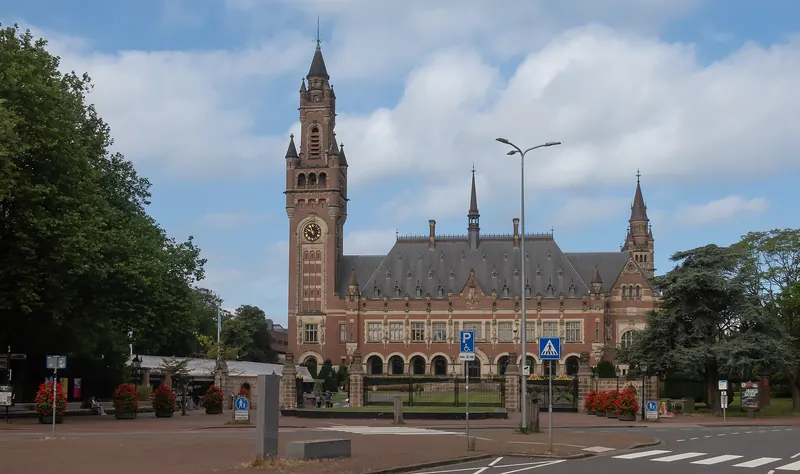 The Peace Palace, home to the International Court of Justice, in The Hague