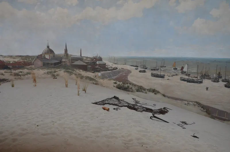 The vast 19th-century cylindrical seascape painting Panorama Mesdag