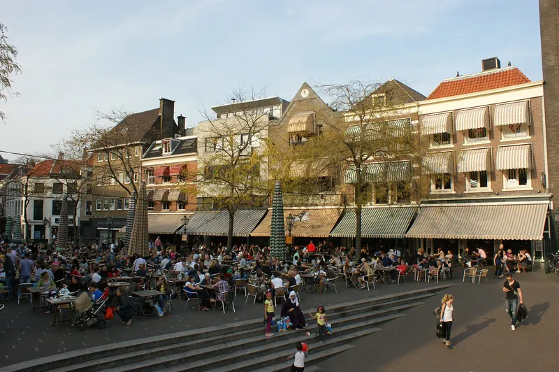 The Grote Markt square in central The Hague