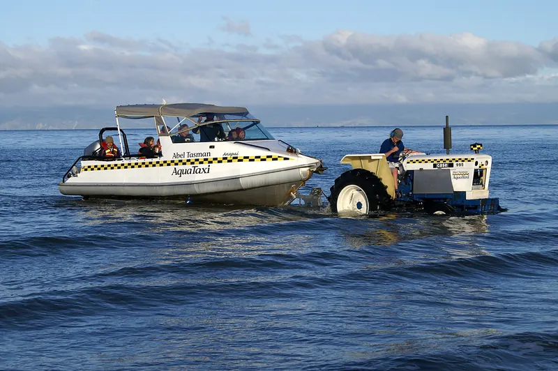 A water taxi in Abel Tasman National Park
