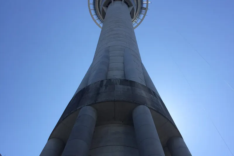 Auckland's Sky Tower rising above the city skyline