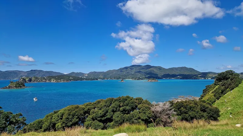 Islands scattered across the Bay of Islands, viewed from Urupukapuka Island