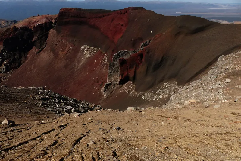 Red Crater, the highest point on the Tongariro Alpine Crossing
