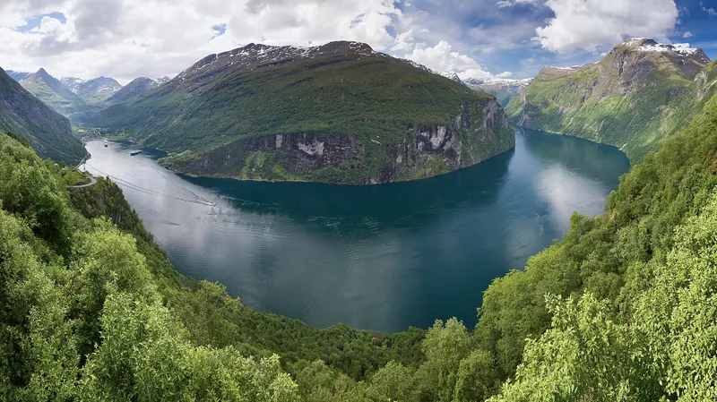 Geirangerfjord seen from the Ørnesvingen viewpoint