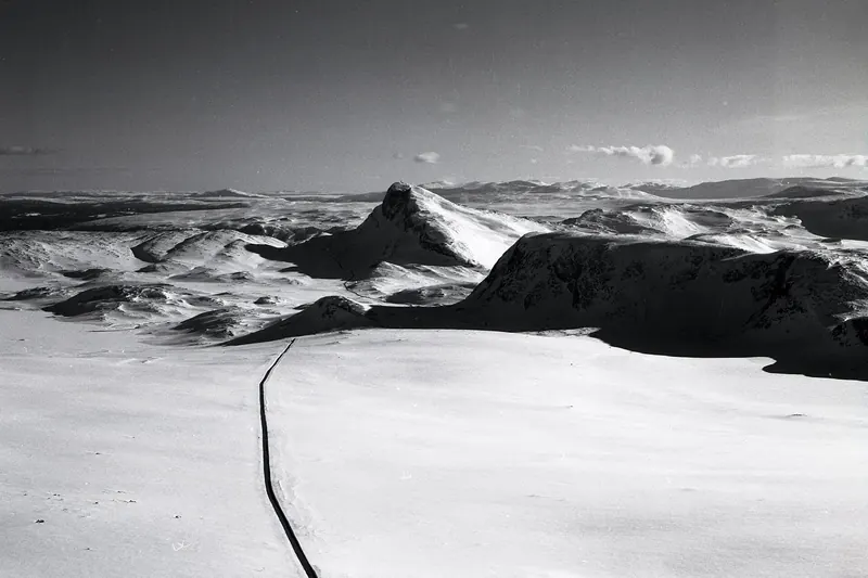 The high mountain plateau of Valdresflya in Jotunheimen