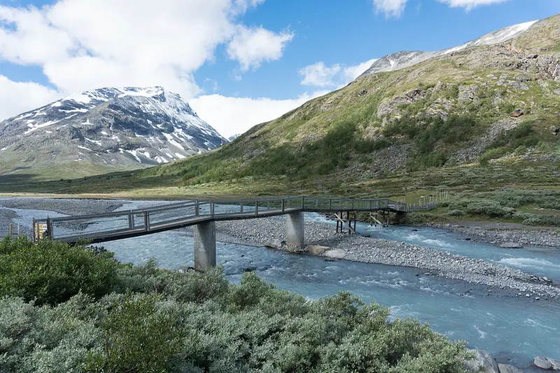 A DNT mountain lodge in Jotunheimen