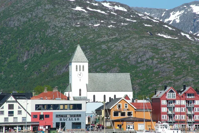 The harbour town of Svolvær, Lofoten's main hub