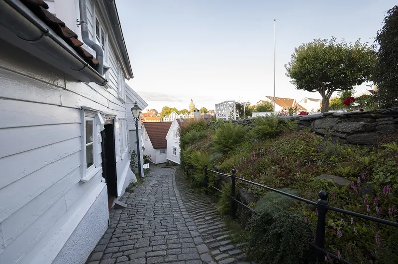 The white wooden houses of Gamle Stavanger's old town