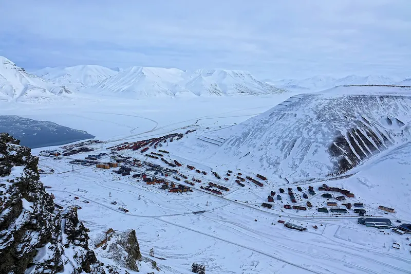 Longyearbyen, the world's northernmost settlement of its size, in Svalbard
