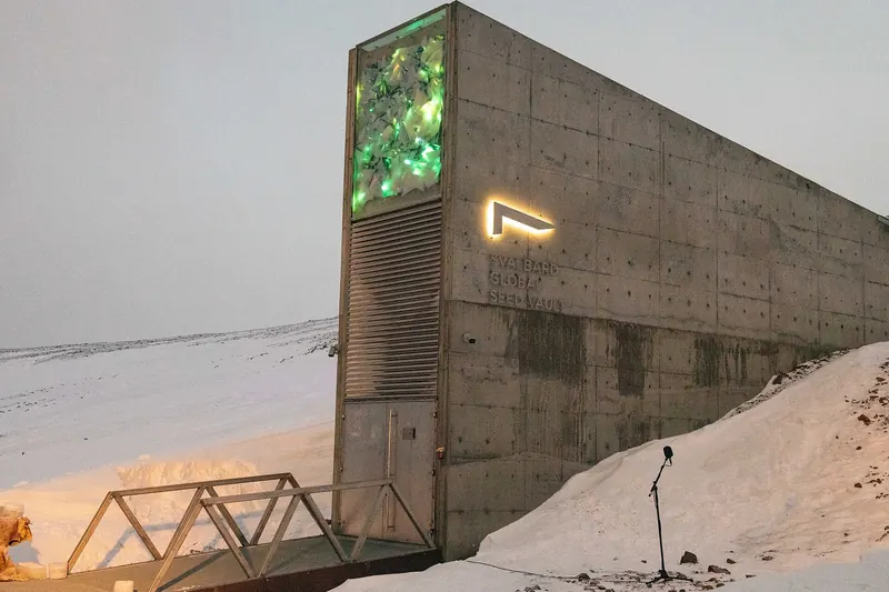 The entrance to the Svalbard Global Seed Vault