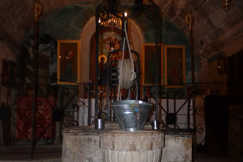 The Greek Orthodox church built over Jacob's Well in Nablus