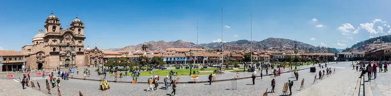The Plaza de Armas in Cusco, the former capital of the Inca Empire