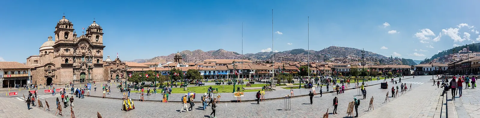 The Plaza de Armas in Cusco, the former capital of the Inca Empire
