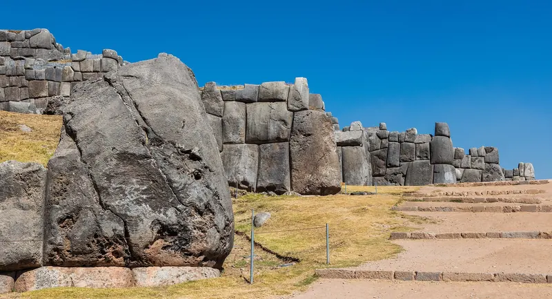 The massive stone walls of Sacsayhuamán above Cusco