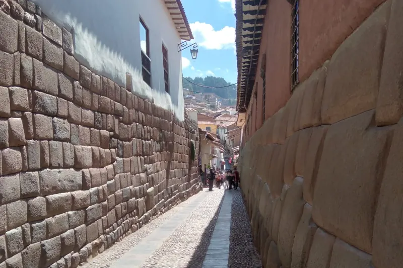 The cobbled streets of San Blas in Cusco