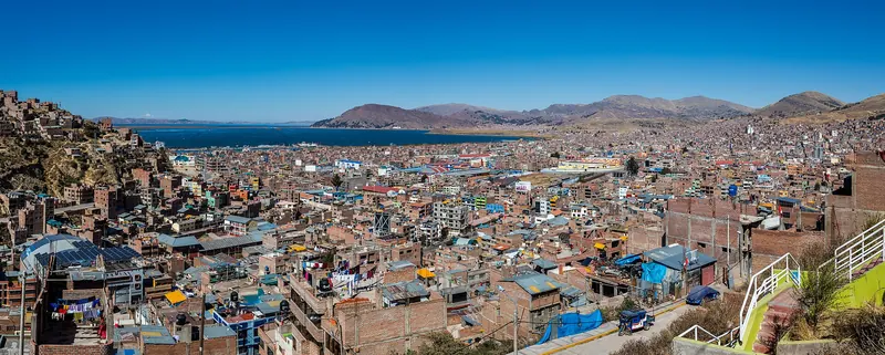 Puno's waterfront along Lake Titicaca