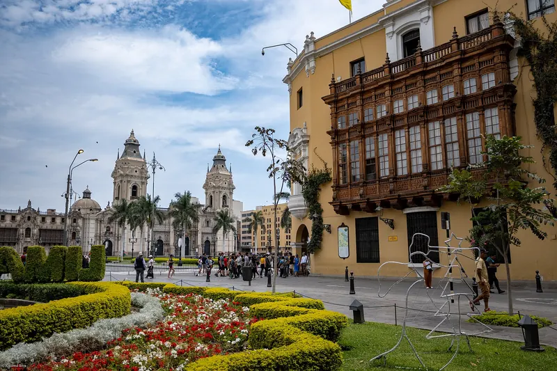 Exploring the historic centre of Lima near San Francisco