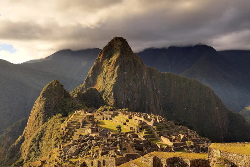 Machu Picchu, the ancient Inca citadel high in the Andes