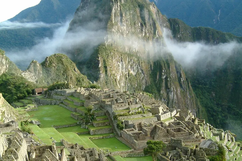 Sunrise over the ancient citadel of Machu Picchu