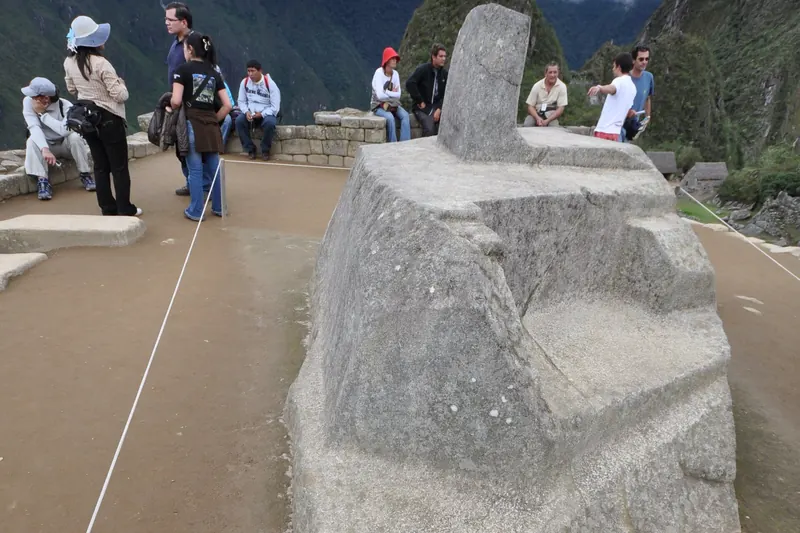 The Intihuatana stone at Machu Picchu