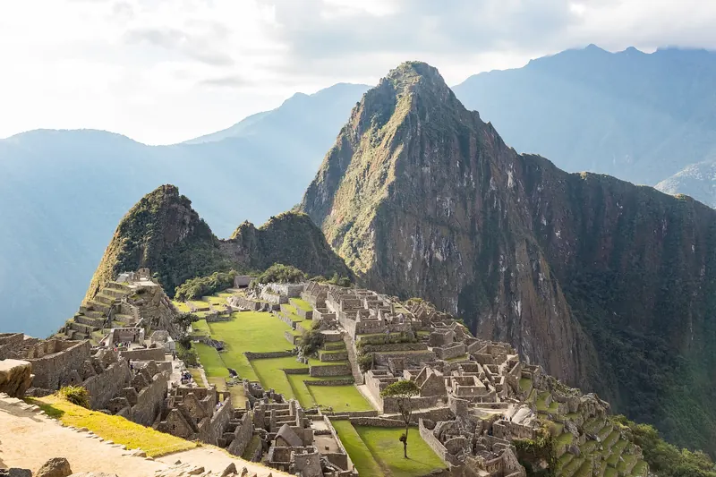 The classic postcard view of Machu Picchu