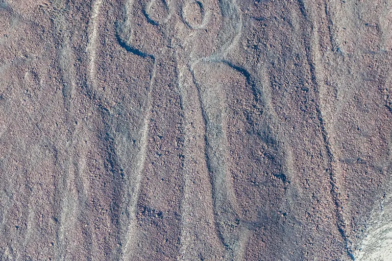 The Nazca Lines etched into the desert floor in southern Peru