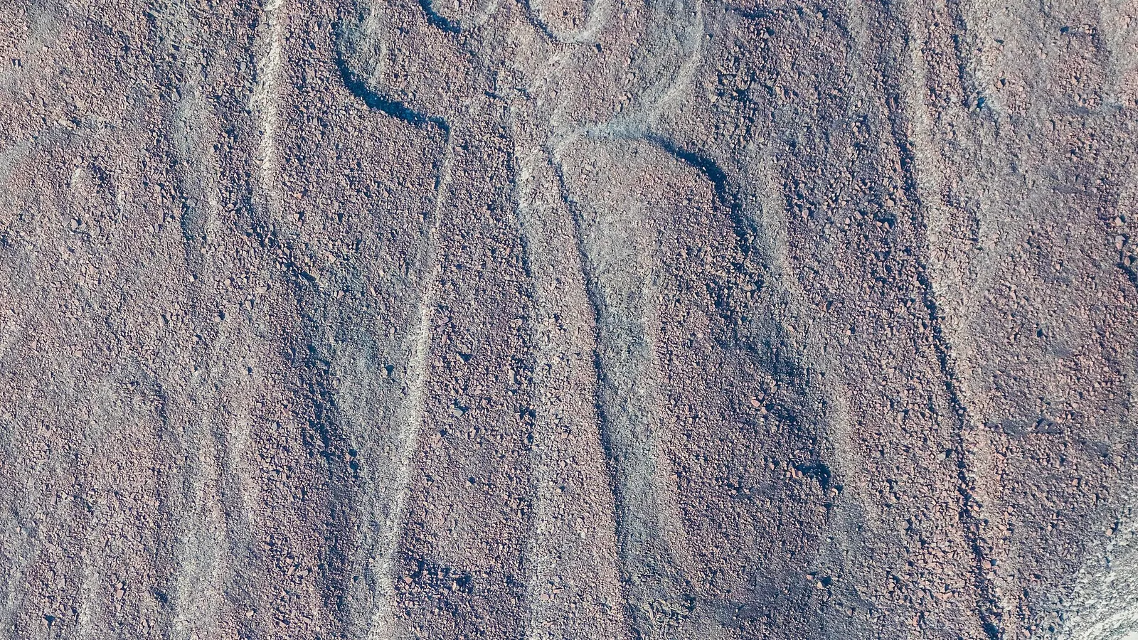 The Nazca Lines etched into the desert floor in southern Peru