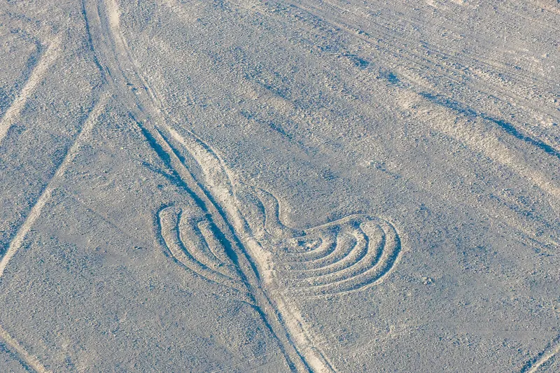 The desert landscape surrounding the Nazca Lines