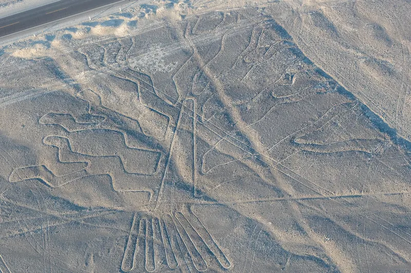 The ground-level viewing tower for the Nazca Lines