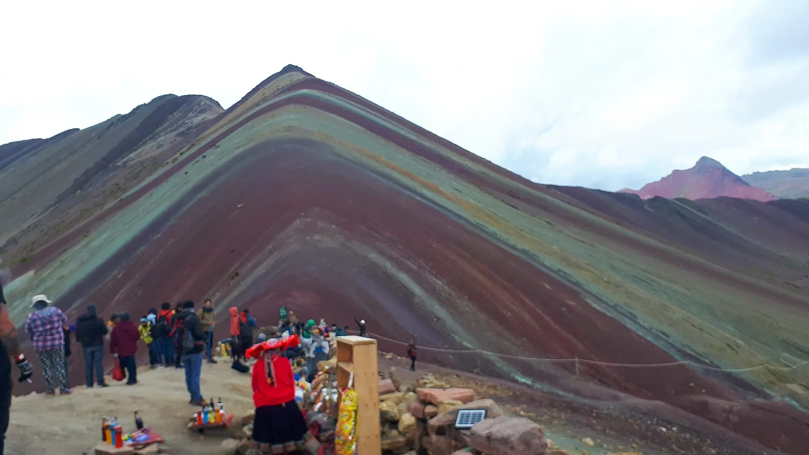 The mineral-striped slopes of Rainbow Mountain in the Peruvian Andes