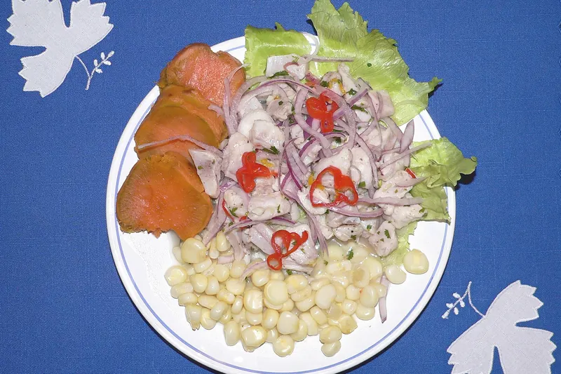 Ceviche, Peru's national dish of citrus-cured raw fish