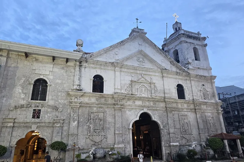The Basilica del Santo Niño in Cebu City at dawn
