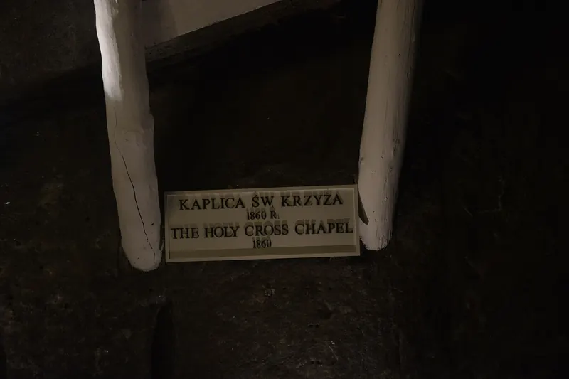 The Holy Cross Chapel carved from salt in the Wieliczka Salt Mine