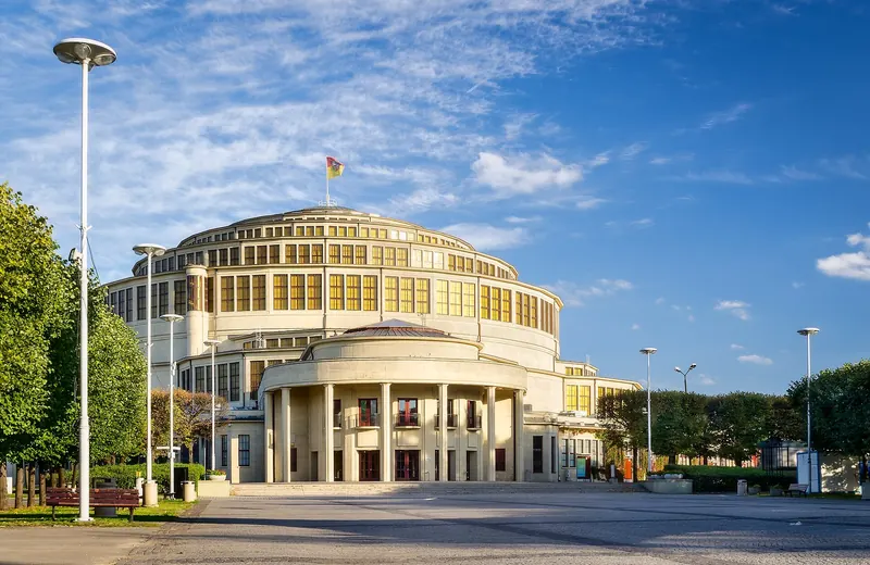 The domed Centennial Hall in Wrocław